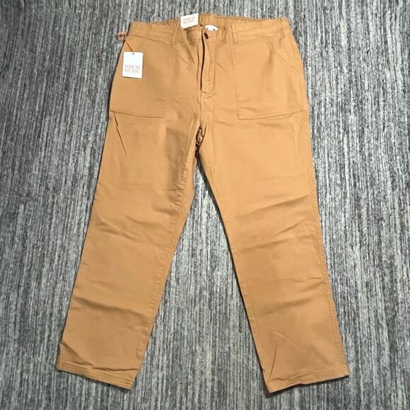 Knox Rose Womens Size XXL Patch‎ Pocket Pants Burnt Oramge Straight Leg NWT - Picture 1 of 10